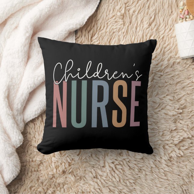 Barns sjuksköterska | Retro Children's Nursing Kudde (Filt)