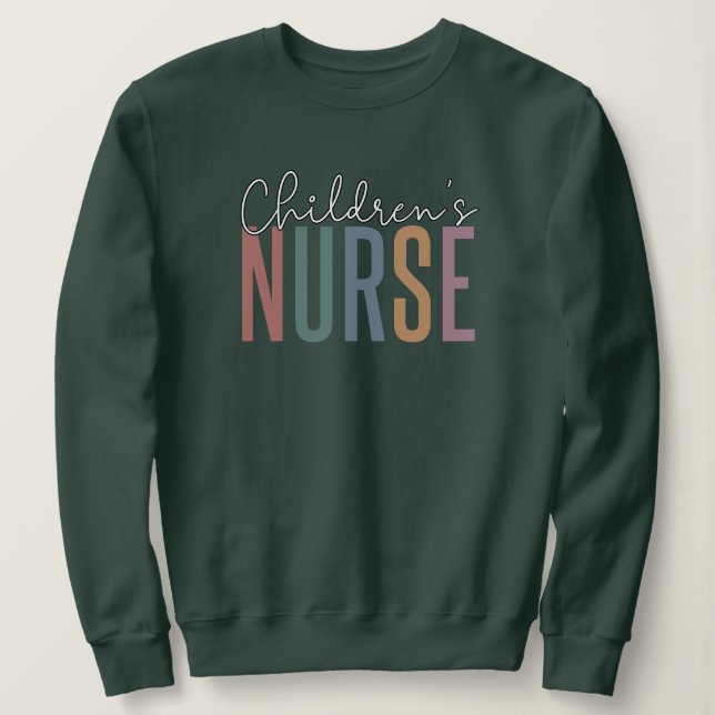 Barns sjuksköterska | Retro Children's Nursing T Shirt (Design framsida)