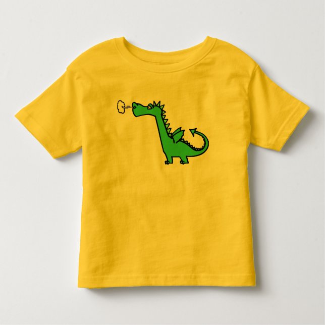 Barns skjorta för drake T Tröja (Framsida)