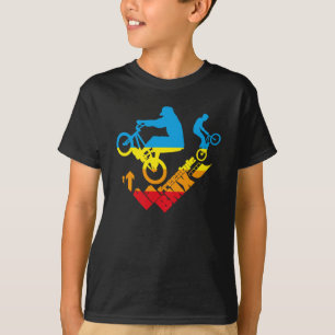 Barns skjorta för fristil BMX T Tee Shirt