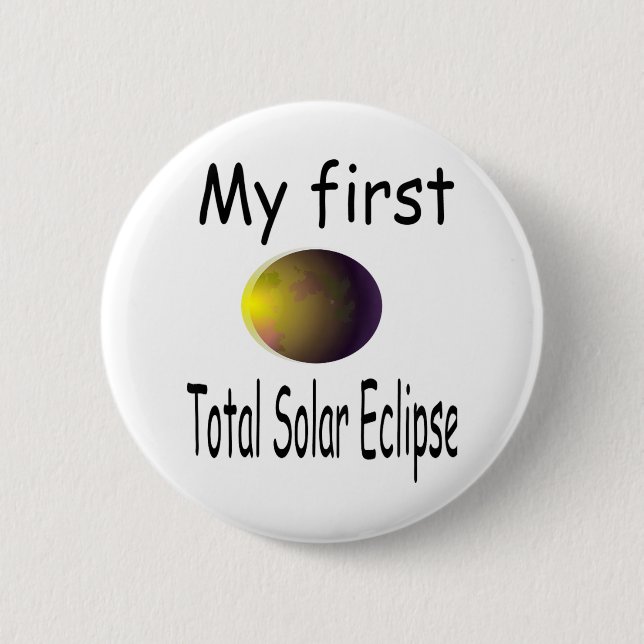 Barns solarier Eclipse Mitt första totala solariek Knapp (Framsida)