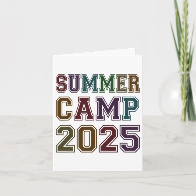 Barns sommarlägergrupp 2025 Lärarcampingvärdteam S Kort (Framsida)
