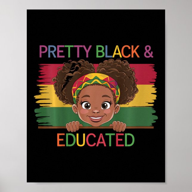 Barns Söt Black och Educated är jag den starkaste  Poster (Framsidan)