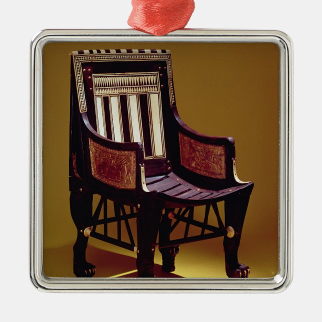 Barns stol, från graven av Tutankhamun Julgransprydnad Metall (Framsidan)