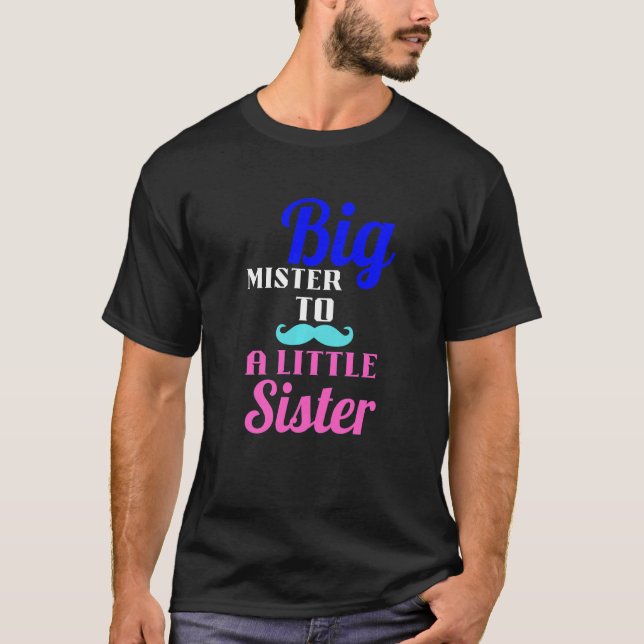 Barns stora minister till en liten syster Big Brot T Shirt (Framsida)