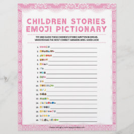 Barns storibild [Luxury Snöre [Rosa]] Brevhuvud