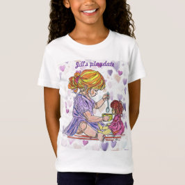 Barns T-shirt Girl och Babydoll