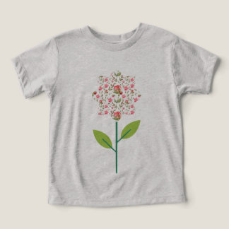 Barns T-Shirt med mönstrad blomma - Whimsical Wa