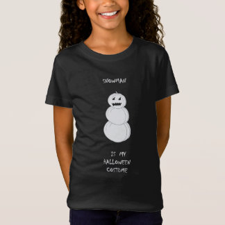 Barns T-Shirt med pumkin snögubbe