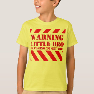 Barns t-skjorta för bro för varningsrandar lite t-shirt