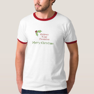 Barns T-tröja för jul för Tumorfundament Tee Shirt