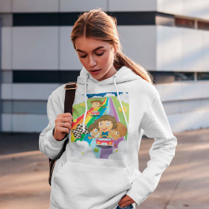 Barns Tävla på en regnbåge T Shirt