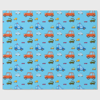 Barns Tecknad Cars Birthday Wrap Presentpapper