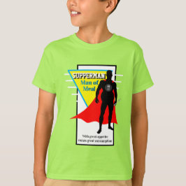 Barns Toppen Hero SUPPERMAN MAN OF MEAL T Shirt