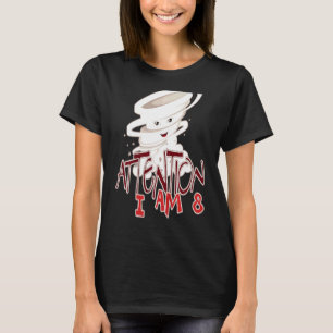 Barns uppmärksamhet: Jag är 8 Tornado Boys Twister T Shirt