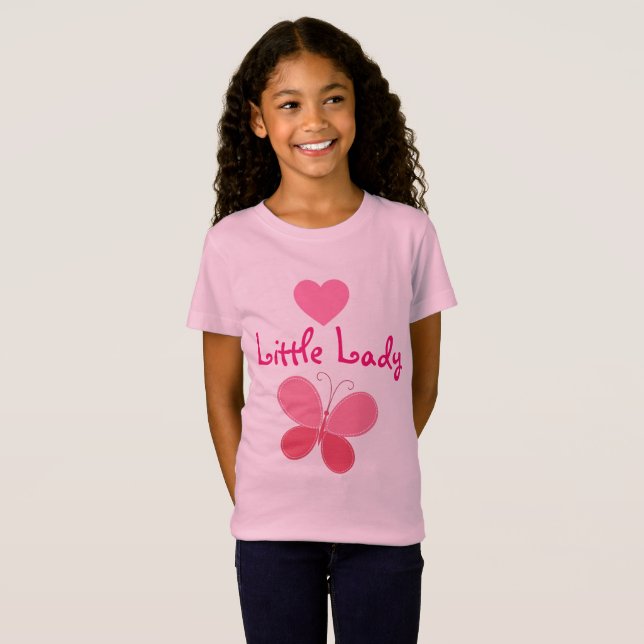 BARNS UTTRYCKSSAMLING Flickor T Shirt (Hel framsida)