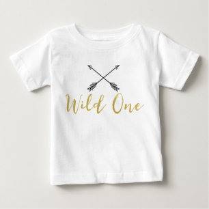 Barns Vild en pilar Faux guldfoil Shirt Tee Shirt