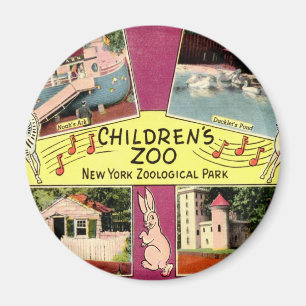 Barns Zoo, Bronx Zoo, NY-vintage Magnet