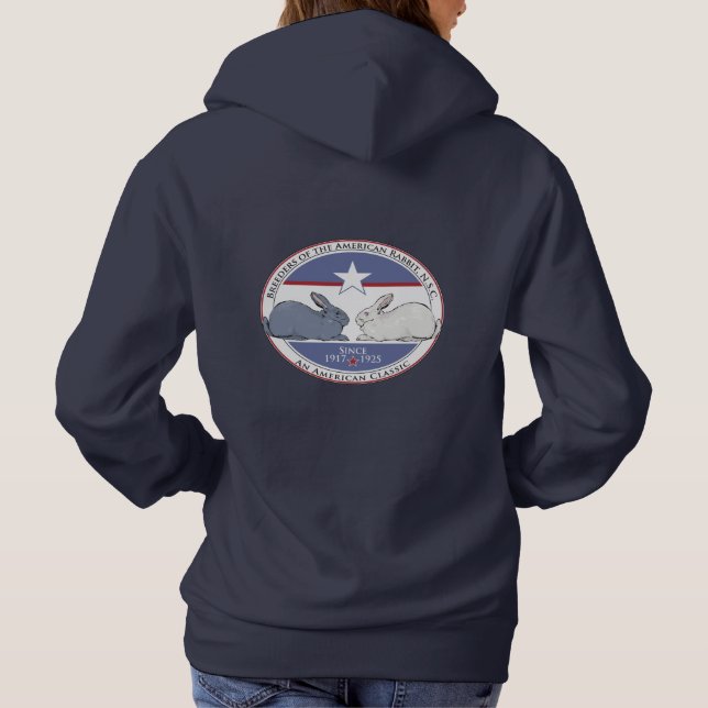BARNSC American Rabbit Klubb Hoodie T Shirt (Baksida)