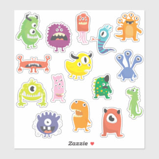 Barnscen, inte scary Cute Monsters Klistermärken