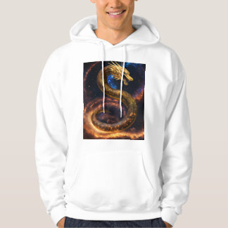 "Barnserpent: Hoodie med Fiery Serpent Desig