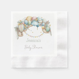 Barnshämmare med vattenfärgskrapa med Luft Ballon Pappersservett