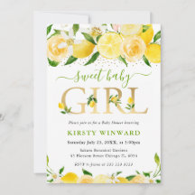 Barnshölje med vattenfärg Blommigt Lemons Babykläd
