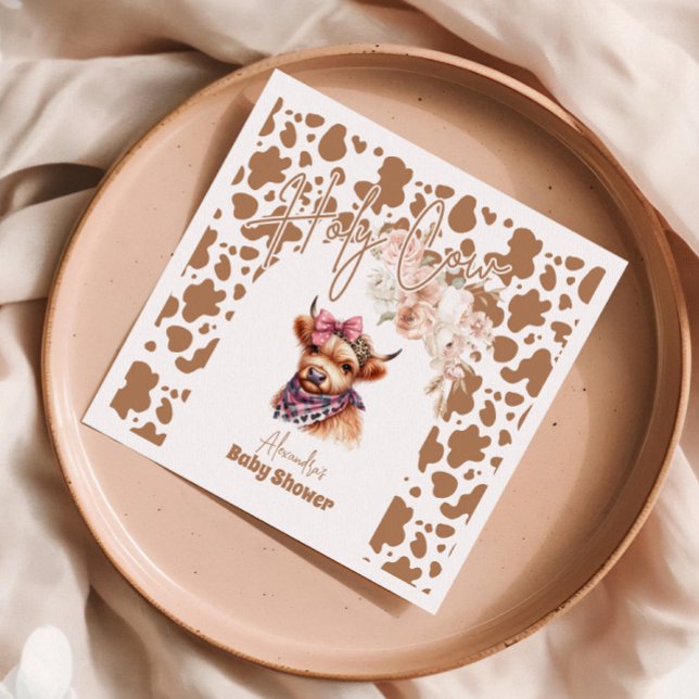 Barnshuggare för höglandskö i heliga pappersservett (Skapare uppladdad)