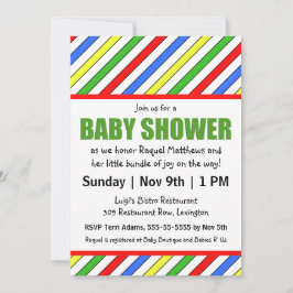 Barnshuggare för primärt Färg i Rand Inbjudningar