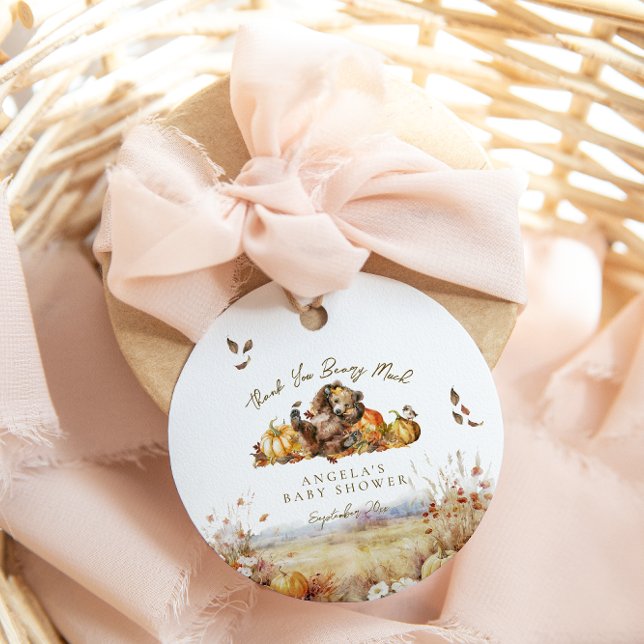 Barnshuggare för tidig väntan Fall Woodland - vatt Gåvor Etiketter (Skapare uppladdad)