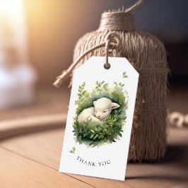 Barnshuggare för vattendfärgslampa presentetikett