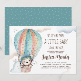 Barnshuggare för vattenfärg Kön Neutral Nalle Inbjudningar