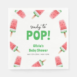 Barnshuggare för Watermelon Ice Cream Popcicle Bab Pappersservett