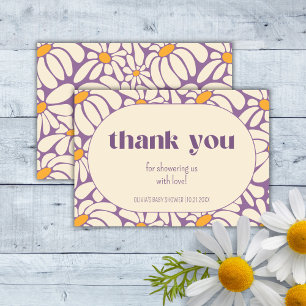 Barnshuggare i Groovy Retro Flowers Tack Kort