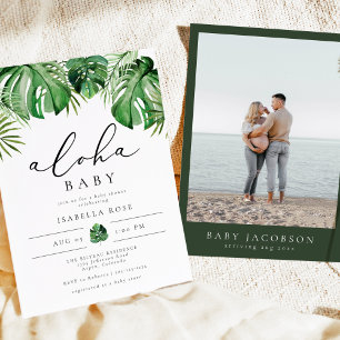 Barnshuggare i Handflatan Aloha Baby Inbjudningar