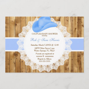 Barnshuggare i Rustic Land Vintage Inbjudan