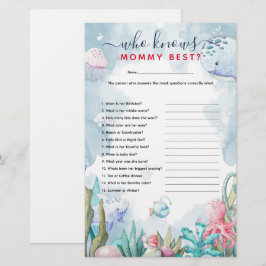 Barnshuggare under havet "Vem känner Mamma bäst"