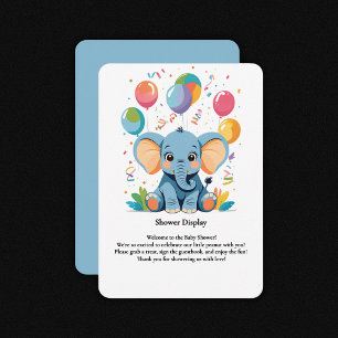Barnshusare för Baby Elephant Balloons Tilläggskort