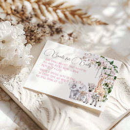 Barnshusare för safari Tropiskt blommande Bokar Tilläggskort