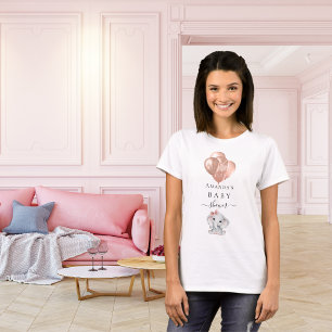 Barnshusare ro guld-ballonger av elefant t shirt