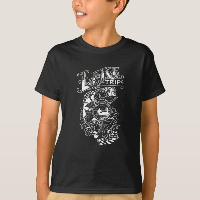 Barnskjortvit logotyp t shirt (Framsida)