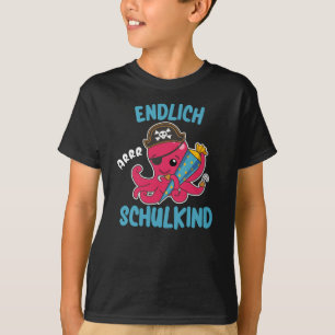 Barnskolan i pirat Octopus Enrolling School Childr T Shirt