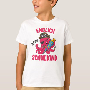 Barnskolan i pirat Octopus Enrolling School Childr T Shirt