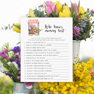 Barnsköljning med blommor - Vem vet bäst mamma