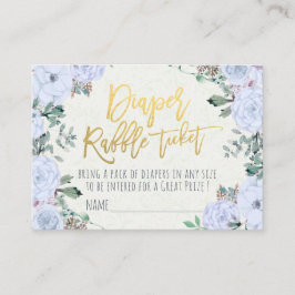 Barnskor - daggregat Raffle Biljett Watercolor Blo Tilläggskort