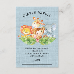 Barnskor Diaper Raffle Biljett Inbjudningar