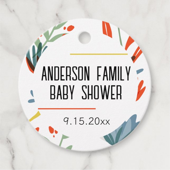 Barnskor för Bright Botanicals Gåvor Etiketter (Framsida)