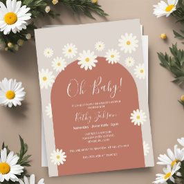 Barnskor för daisy med blommor inbjudningar