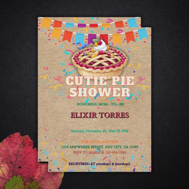 Barnskor för Festive Craft Cutie Paj Party Inbjudningar (Skapare uppladdad)