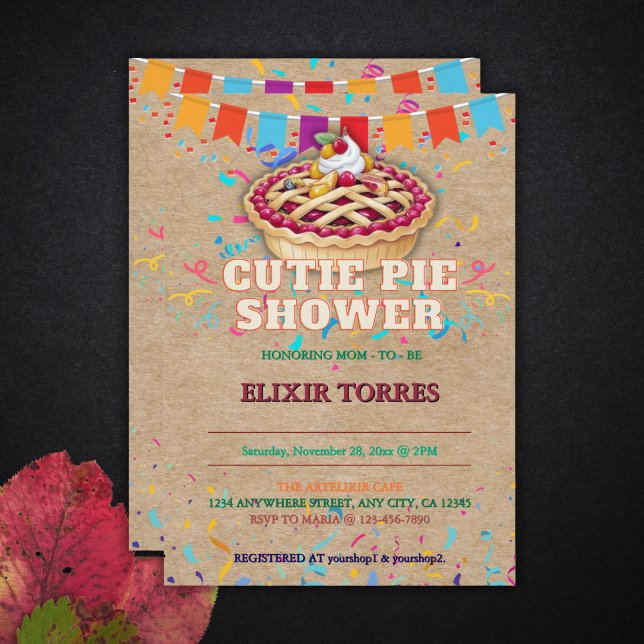 Barnskor för Festive Craft Cutie Paj Party Inbjudningar (Skapare uppladdad)